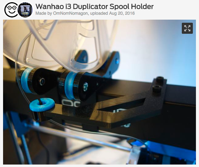 Wanhao_i3_Duplicator_Spool_Holder_by_OmNomNomagon